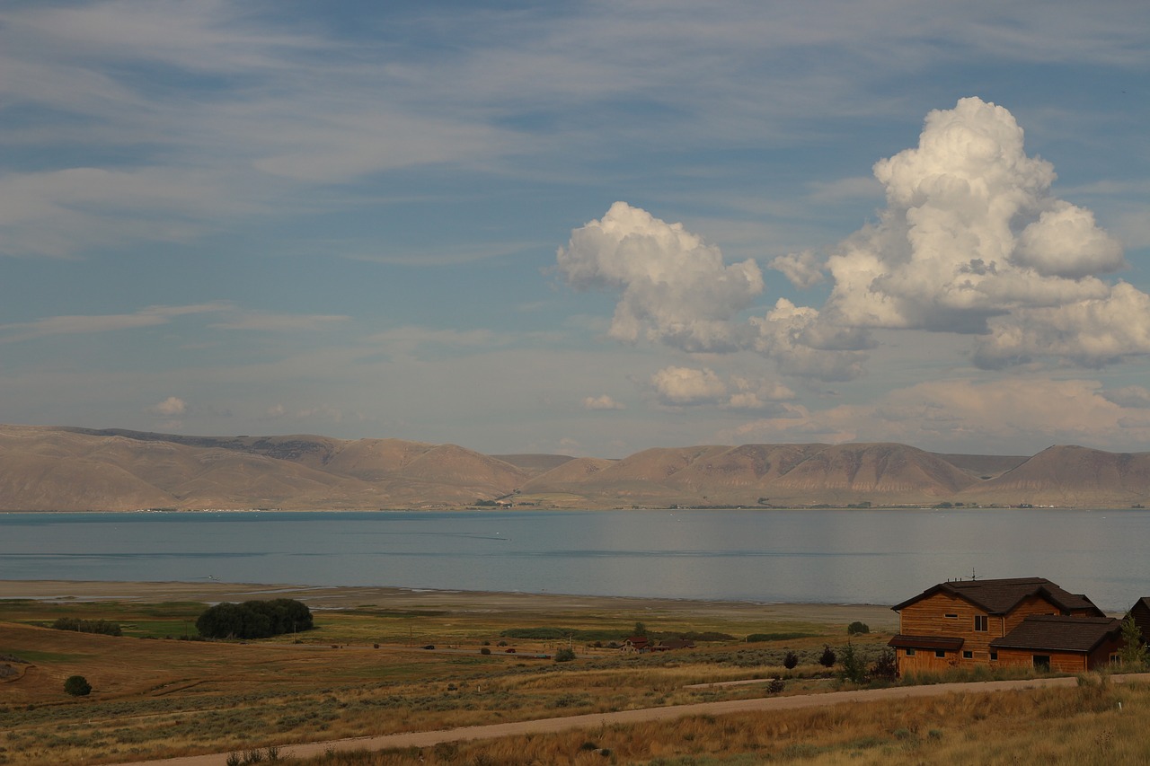 A home along the shoreline of a lake in Idaho